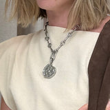 ZAHARA LOCKET NECKLACE SILVER