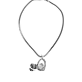 MALIBU LOCKET NECKLACE SILVER