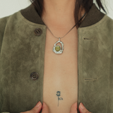 MALIBU LOCKET NECKLACE SILVER