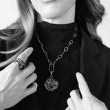 ZAHARA LOCKET NECKLACE SILVER