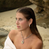 COSTA BRAVA LOCKET NECKLACE SILVER